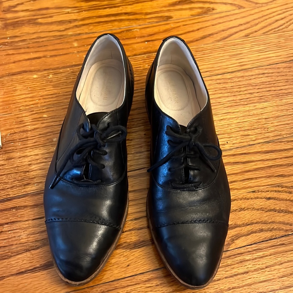Worn once, like new flat dress shoes. Size 8